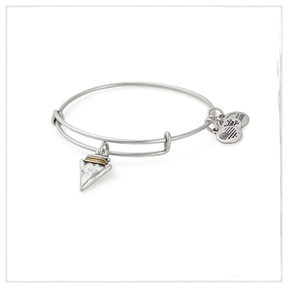 Alex And Ani Silver Arrowhead Charm Bracelet - Picture 3 of 3